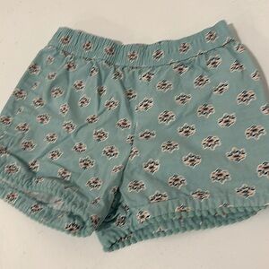 18 mo carters girls green shorts with pink and cream flowers